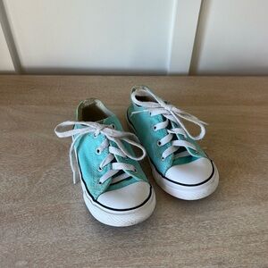 Toddler Girls Teal Turquoise Converse | Size 10